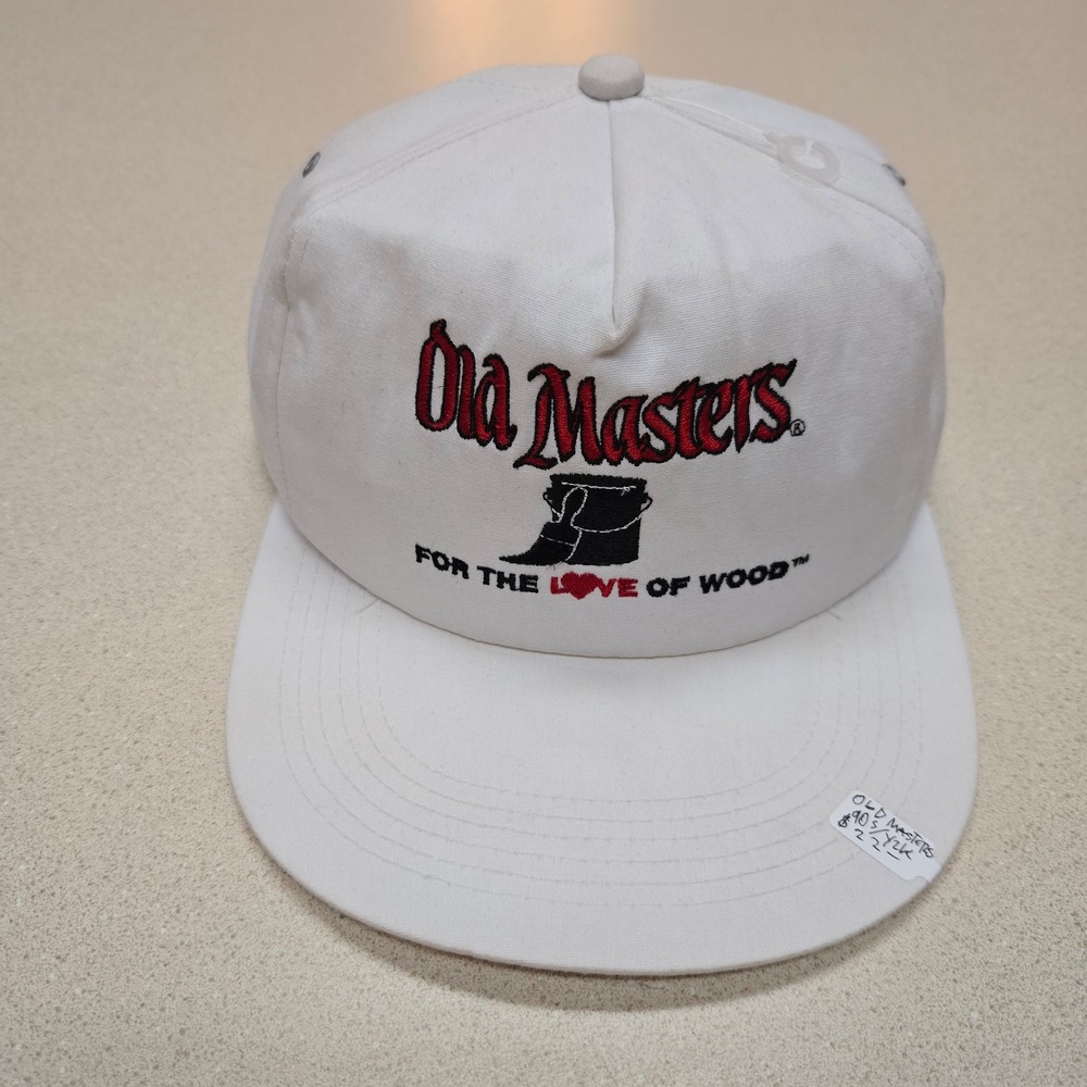 Vintage 1980s Old Masters For The Love Of Wood Trucker Hat One Size K-Products‎